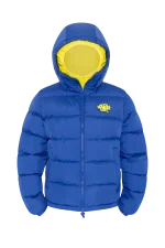 Syna Reversible Puffer Blue/yellow Jacket