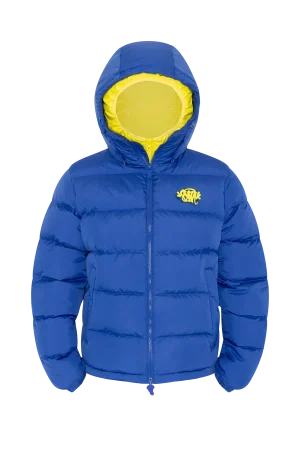 Syna Reversible Puffer Blue/yellow Jacket