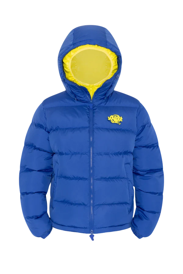 Syna Reversible Puffer Blue/yellow Jacket