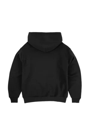 Syna World Black​ ZIP Up Logo White Hoodie 1