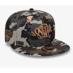 Syna World Central Cee X New Era Black Camo & Rose Gold Fitted Cap