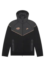 Syna World Central Cee X Nike Tech Fleece ZIP Up Black Hoodie