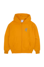 Syna World Circle ZIP Up Yellow/grey Hoodie