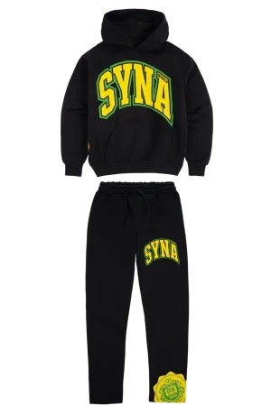 Syna World College Black/yellow Tracksuit
