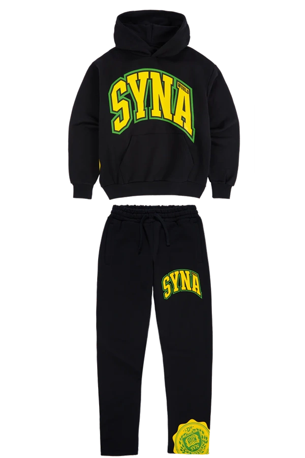 Syna World College Black/yellow Tracksuit