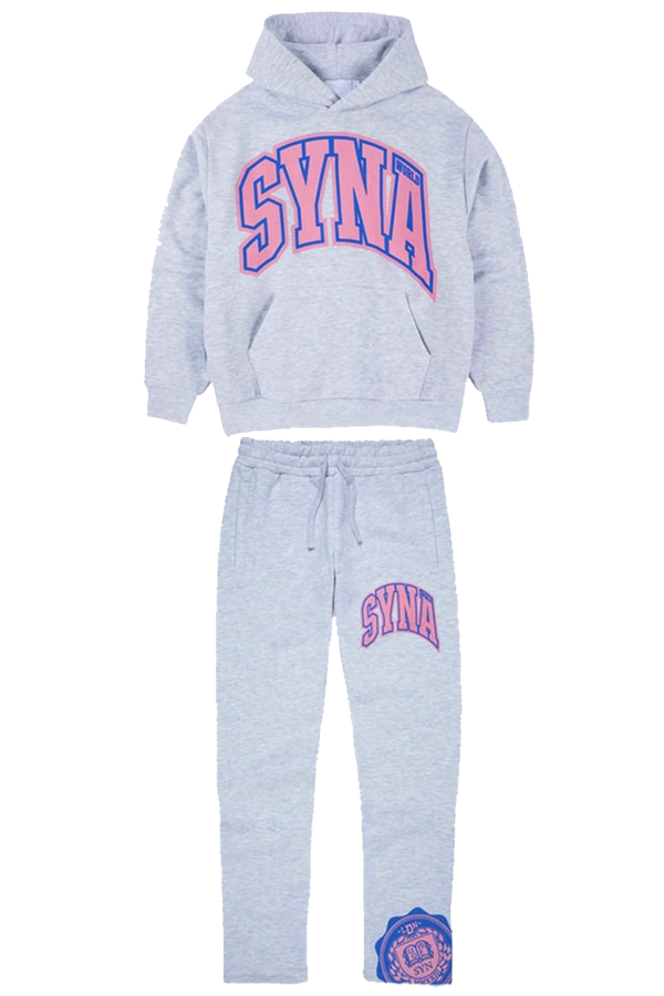 Syna World College Grey/pink Tracksuit
