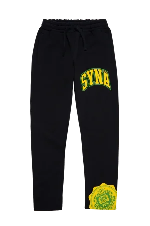 Syna World College Joggers Black/yellow Sweartpants