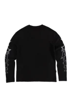 Syna World Dvl Waffle Ls Washed Black Sweatshirt 3