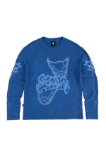 Syna World Dvl Waffle Ls Washed Blue Sweatshirt