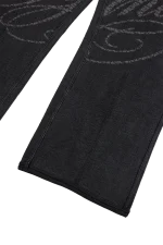 Syna World Faded Script Jogger Dark Grey Trackpant 1