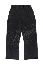 Syna World Faded Script Jogger Dark Grey Trackpant