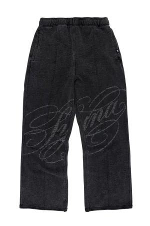 Syna World Faded Script Jogger Dark Grey Trackpant