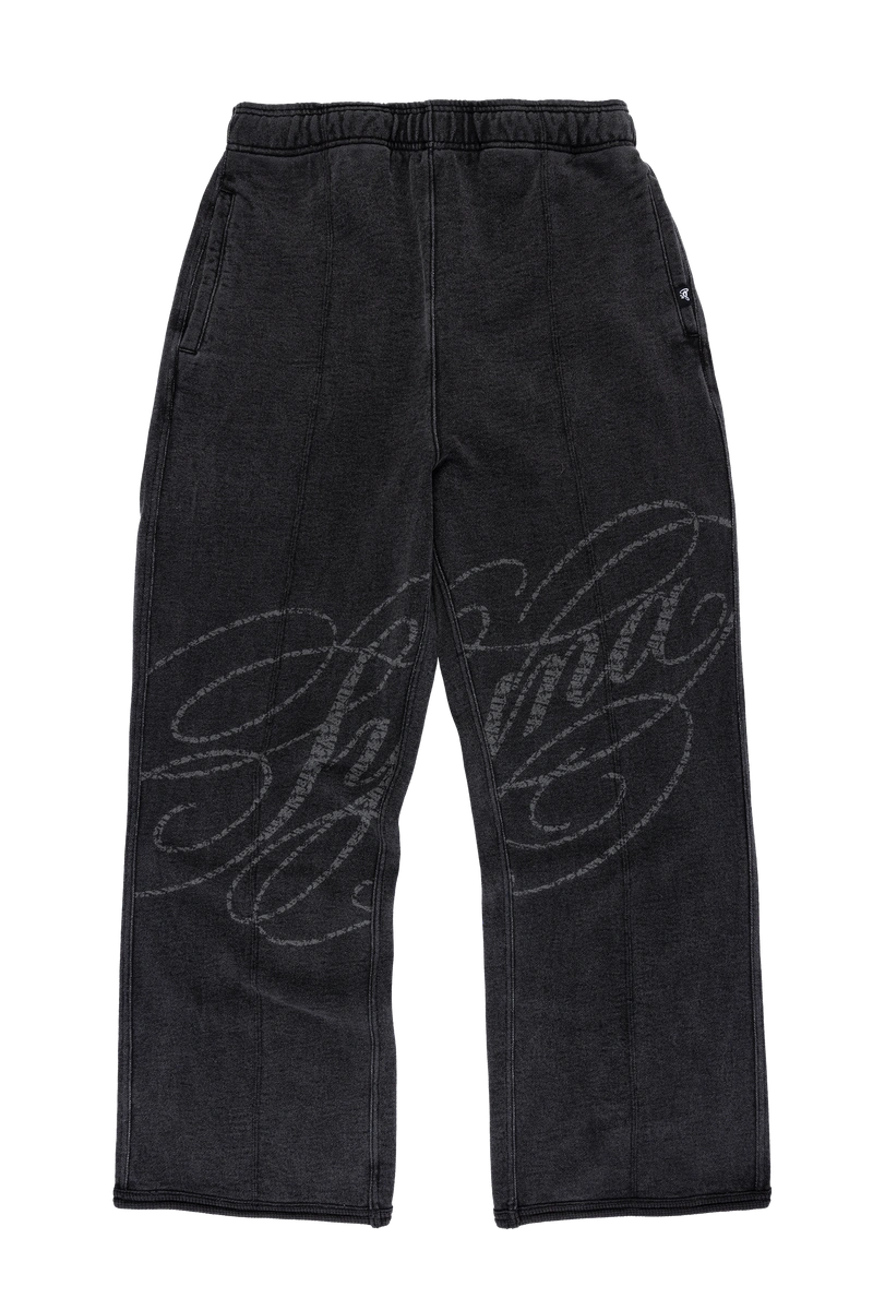 Syna World Faded Script Jogger Dark Grey Trackpant