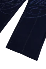 Syna World Faded Script Jogger Indigo Trackpant 1