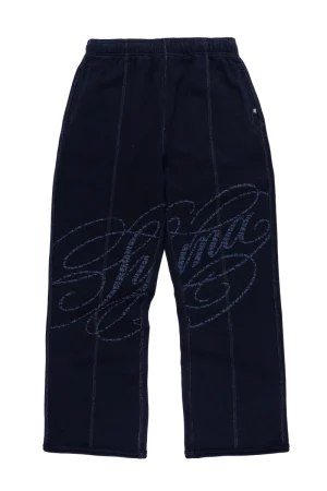 Syna World Faded Script Jogger Indigo Trackpant