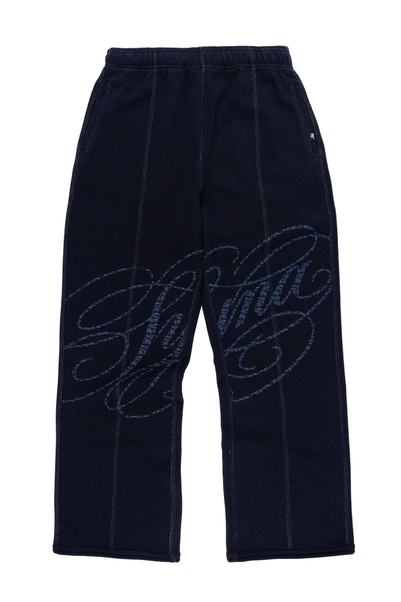Syna World Faded Script Jogger Indigo Trackpant