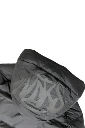 Syna World Logo Puffer Black Jacket 1