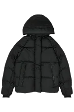 Syna World Logo Puffer Black Jacket