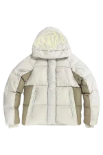 Syna World Logo Puffer Cream Jacket