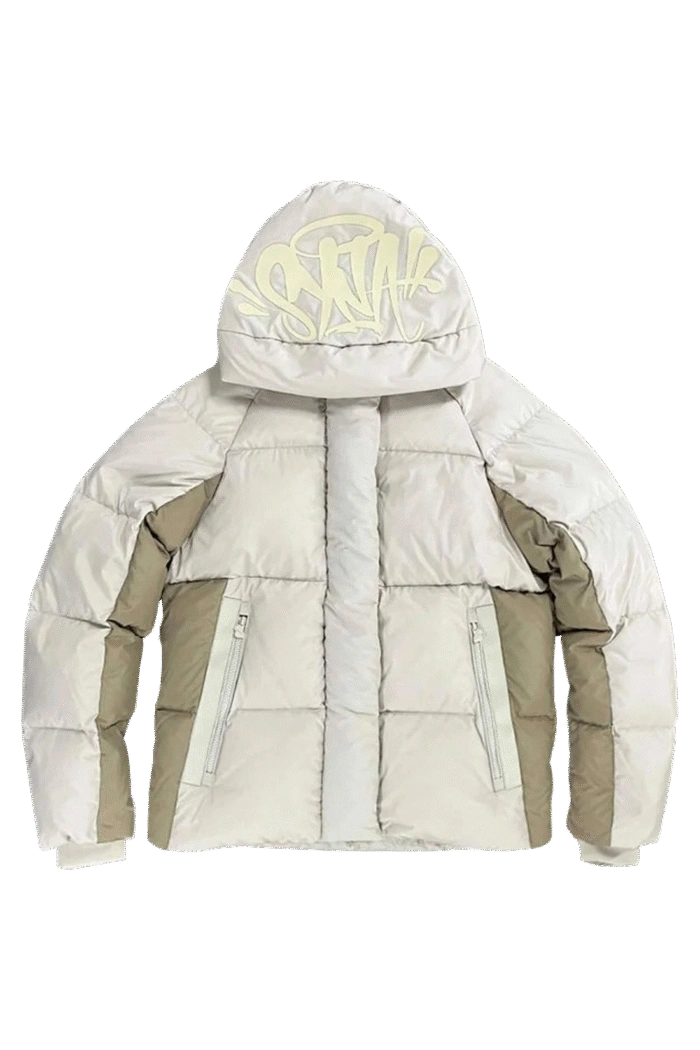Syna World Logo Puffer Cream Jacket