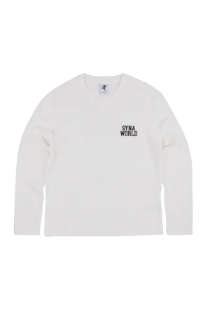 Syna World Ls Waffle Tee Off White Sweatshirt