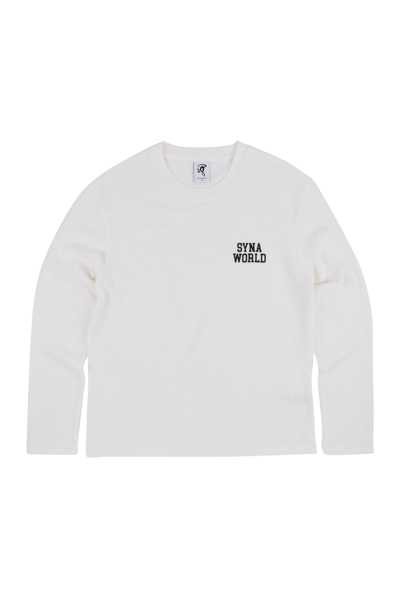 Syna World Ls Waffle Tee Off White Sweatshirt
