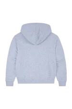 Syna World Marl Grey ZIP Up Pink Logo Hoodie 1