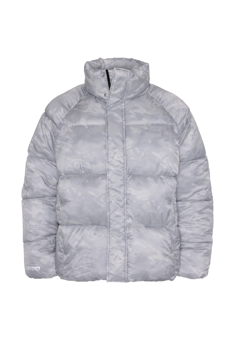 Syna World Micro Ripstop Grey Camo Puffer