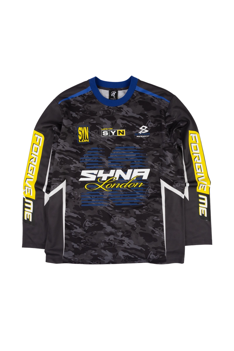 Syna World Motocross Black Multicam/yellow/blue Jersey