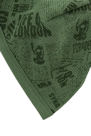 Syna World Newspaper Waffle Beanie – Green Cap 1