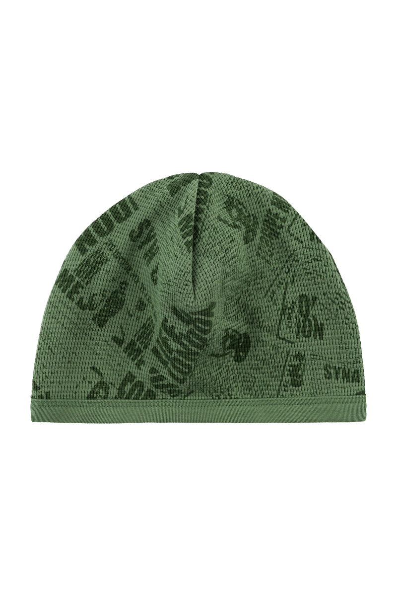 Syna World Newspaper Waffle Beanie – Green Cap