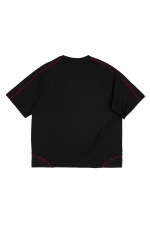 Syna World Perforated Performance Black/red Tee 3
