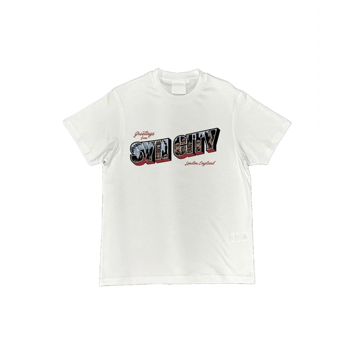 Syna World Postcard White/red/blue T-shirt