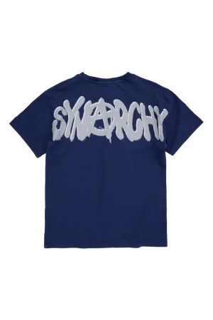 Syna World Rchy Short Sleeve Midblue/grey Tee