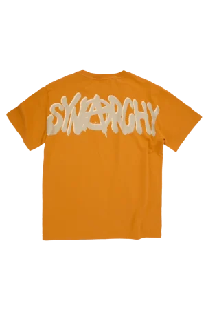 Syna World Rchy Short Sleeve Orange/grey Tee