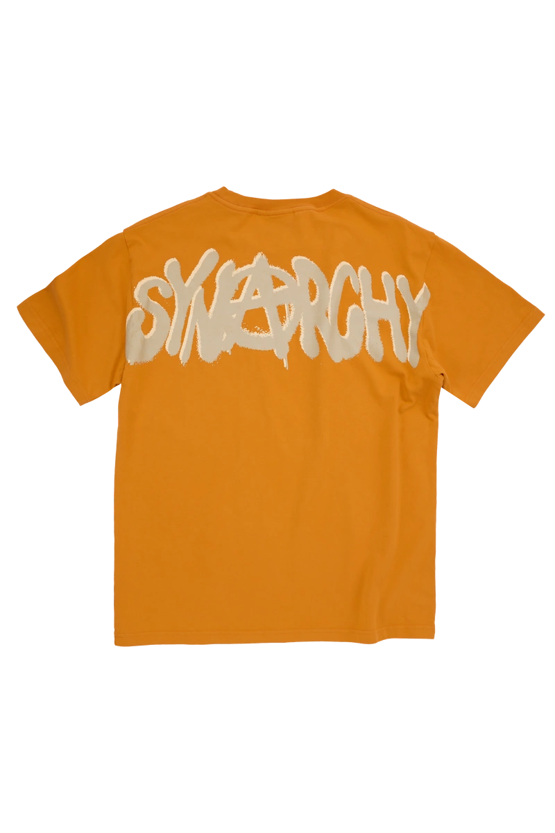 Syna World Rchy Short Sleeve Orange/grey Tee