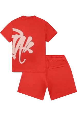 Syna World Red Logo Tee & Shorts Set 1