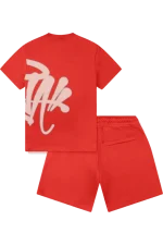 Syna World Red Logo Tee & Shorts Set 3