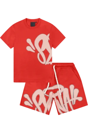 Syna World Red Logo Tee & Shorts Set