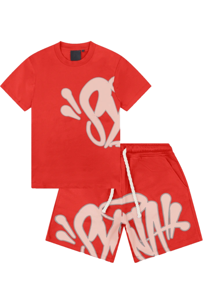 Syna World Red Logo Tee & Shorts Set