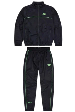 Syna World Shell Black/noen Green Tracksuit