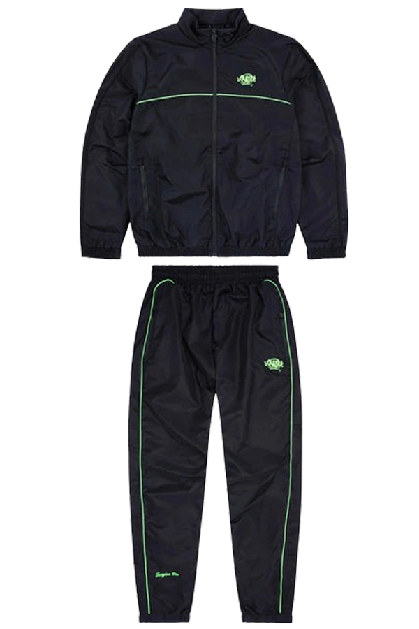 Syna World Shell Black/noen Green Tracksuit