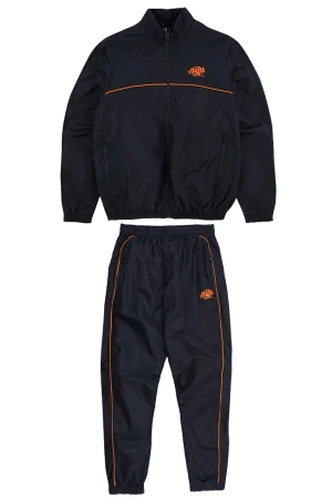 Syna World Shell Black/ornage Tracksuit