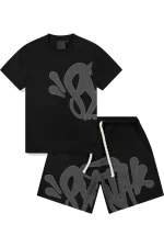 Syna World Syna Combo Black/grey Tee & Shorts Set