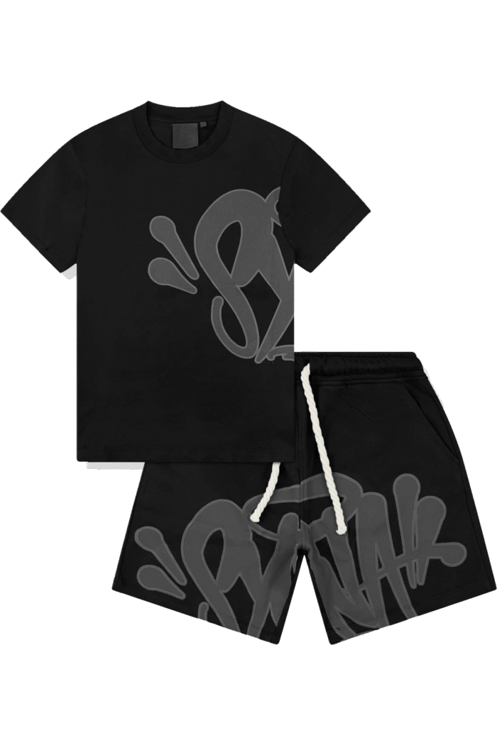 Syna World Syna Combo Black/grey Tee & Shorts Set