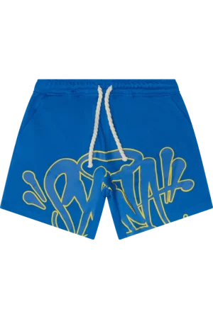 Syna World “Syna” Logo Blue/yellow Shorts