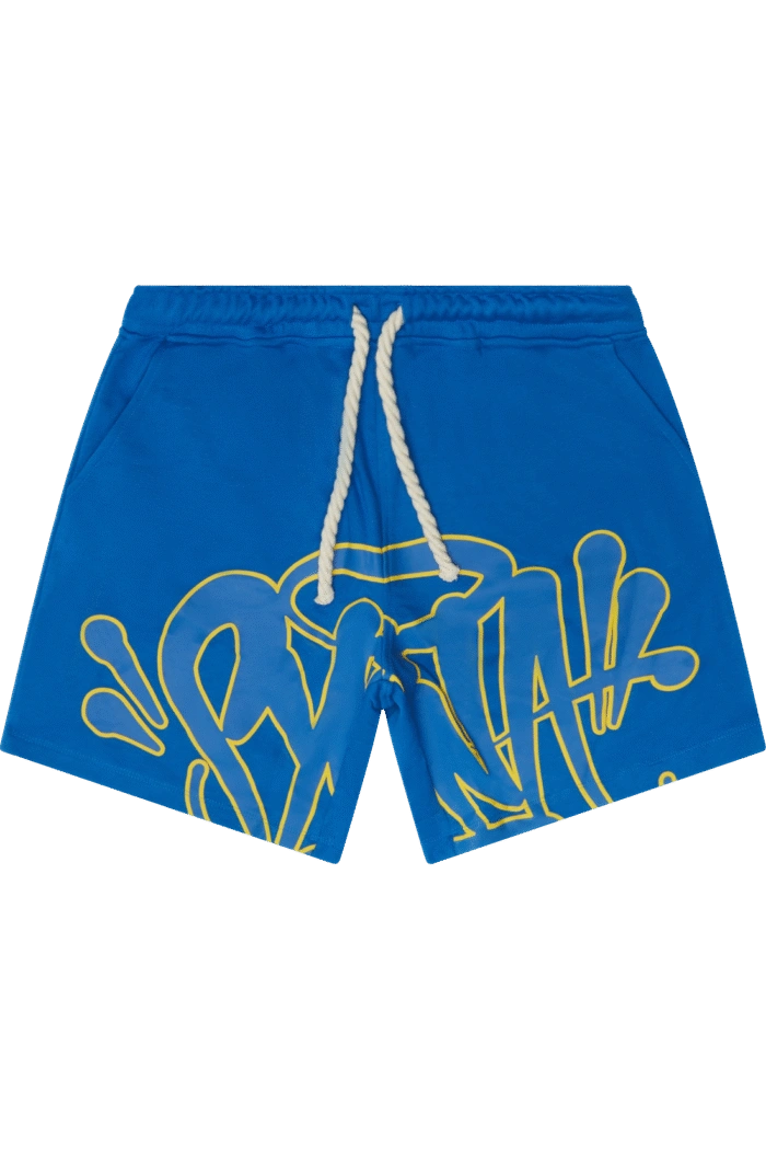 Syna World “Syna” Logo Blue/yellow Shorts