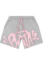 Syna World “Syna” Logo Grey/pink Shorts 3