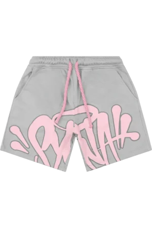 Syna World “Syna” Logo Grey/pink Shorts