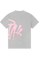 Syna World “Syna” Logo Grey/pink T-shirt 1
